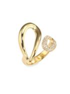 Ippolita Cherish Diamond & 18k Yellow Gold Small Bypass Ring