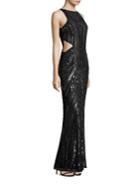 Parker Black Paulina Embellished Cutout Gown