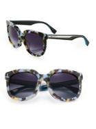Fendi 54mm Acetate Rectangular Sunglasses