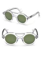Moncler 44mm Round Sunglasses