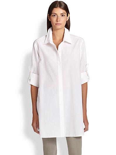 Donna Karan Oversized Button-down Tunic