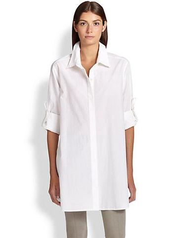 Donna Karan Oversized Button-down Tunic