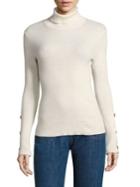 See By Chloe Rib-knit Cotton & Cashmere Turtleneck Sweater