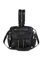 Alexander Wang Mini Marti Convertible Embroidered Leather Backpack
