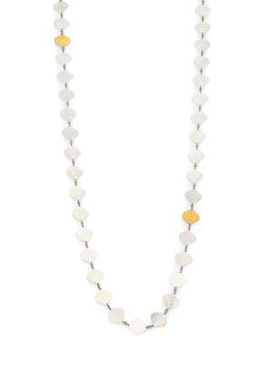 Gurhan Clove 24k Yellow Gold & Sterling Silver Marquis Chain Necklace