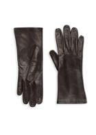 Saks Fifth Avenue Silk-lined Leather Gloves