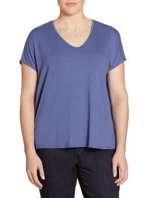Eileen Fisher, Plus Size Cocoon Box Top