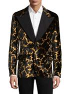 Bally Velvet Giraffe Jacquard Evening Jacket