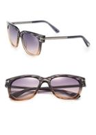 Tom Ford Square Acetate & Metal Polarized Sunglasses