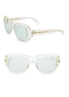 Celine Transparent 56mm Rectangular Sunglasses