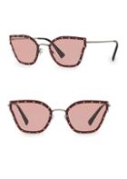 Valentino Garavani 59mm Cat Eye Studded Sunglasses