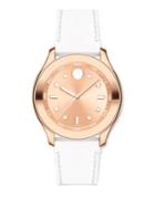 Movado Bold Rose Goldtone Stainless Steel & Silicone Strap Sport Watch