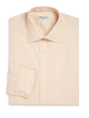Charvet Regular-fit Micro Check Cotton Dress Shirt
