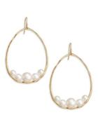 Ippolita Nova Large Gold & Pearl Pear Drop Earrings