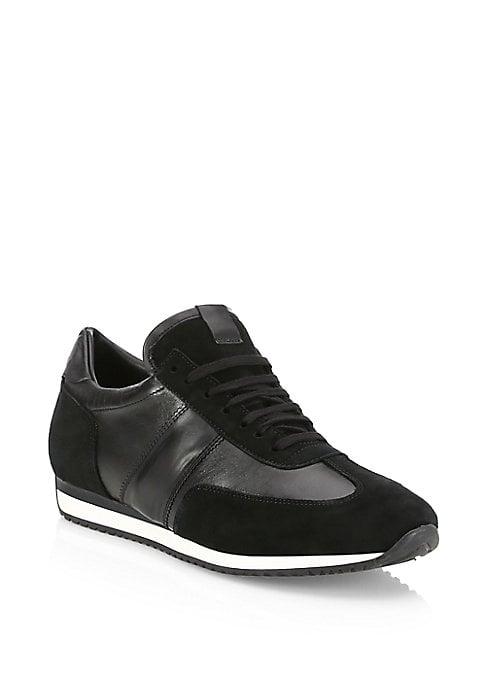 Saks Fifth Avenue Collection Mixed Media Sneakers