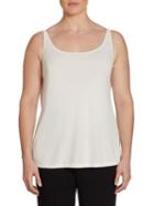 Eileen Fisher, Plus Size Solid Silk Cami