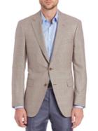 Saks Fifth Avenue Collection Samuelsohn Houndstooth Check Wool & Silk Sportcoat