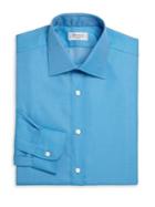 Charvet Regular-fit Solid Cotton Dress Shirt