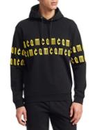 Mcq Alexander Mcqueen Embroidered Logo Lined Hoodie