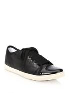 Lanvin Leather & Patent Leather Low-top Sneakers