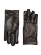 Gucci Textured Leather Gloves