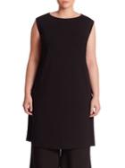 Eileen Fisher, Plus Size Solid Boatneck Top