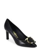 Salvatore Ferragamo Ezia Leather Gancio Pumps