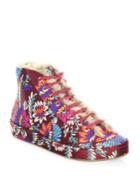 Joie Floral High-top Sneakers