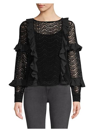 Dh New York Flounced Lace Top