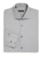 Saks Fifth Avenue Collection Regular-fit Check Cotton Dress Shirt
