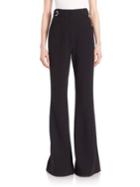 Proenza Schouler Stretch Wool Flared Suiting Pants