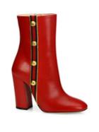 Gucci Carly Studded Grosgrain & Leather Boots