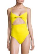 Mara Hoffman One-piece Tie-front Swimsuit