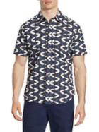 Madison Supply Printed Short-sleeve Button-down Shirt