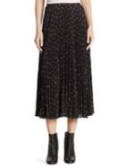 Vince Tossed Ditsy Pleated Skirt