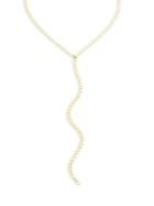 Lana Jewelry Bond 14k Yellow Gold Long Nude Lariat Necklace