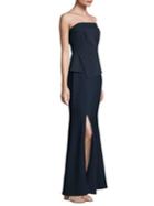 Laundry By Shelli Segal Strapless Floor-length Gown