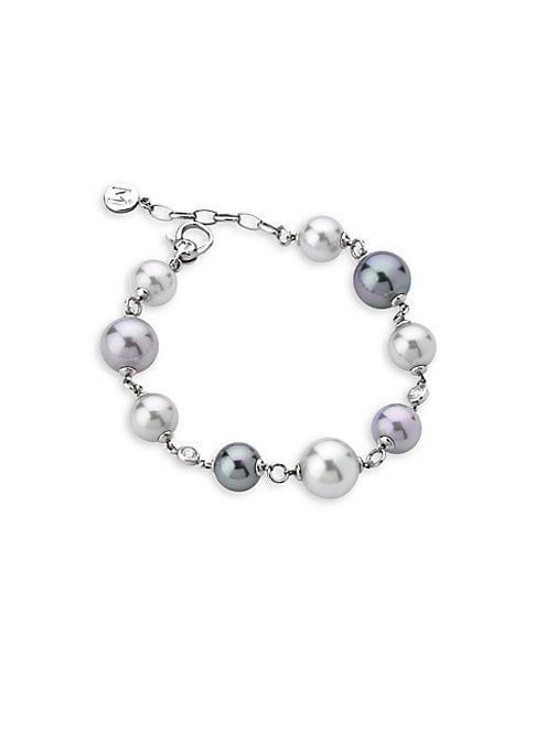 Majorica Exquisite Faux-pearl Sterling Silver Bracelet