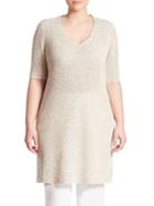Eileen Fisher, Plus Size Knit V-neck Tunic