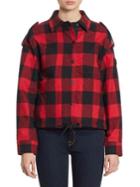 Moose Knuckles Hartley Buffalo Plaid Flannel Shirt Jacket