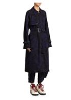 Proenza Schouler Pswl Bleach-dyed Cotton Trench Coat