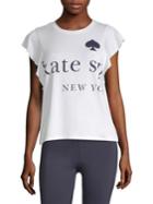 Kate Spade New York Logo Ruffle Tee