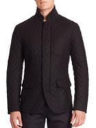Giorgio Armani Cashmere Blend Quilted Jacket