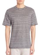 Saks Fifth Avenue Collection Striped Linen Tee
