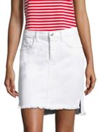 Current/elliott High-waist Denim Mini Skirt