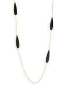 Ippolita Polished Rock Candy? Black Onyx & 18k Yellow Gold Pear-shaped Station Necklace