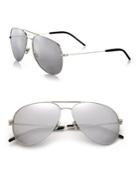 Saint Laurent Classic 11 59mm Oversize Aviator Sunglasses