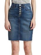 Hudson Knee-high Frayed Skirt