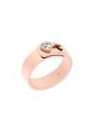 Michael Kors Modern Brilliance Crystal Heart Ring/rose Goldtone