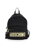 Moschino Quilted Logo Backpack